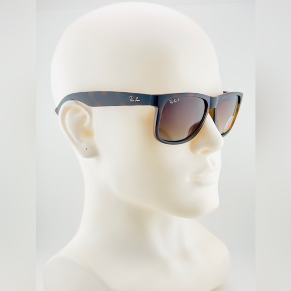 Ray-Ban Justin Polarized Sunglasses RB4165 Matte Havana Brown Gradient lenses main image 12